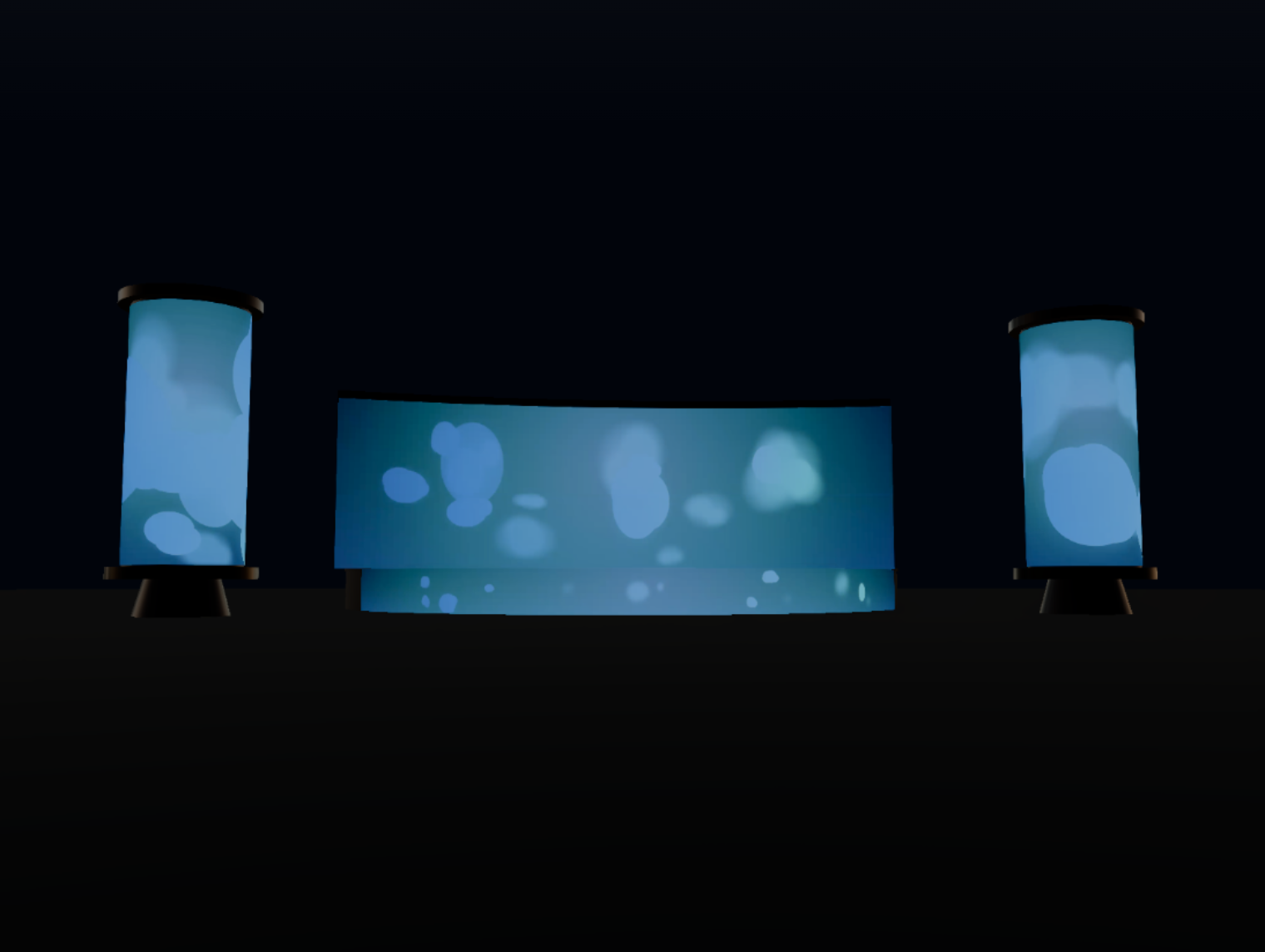 3D viewer with the comp playing on the venue stage.